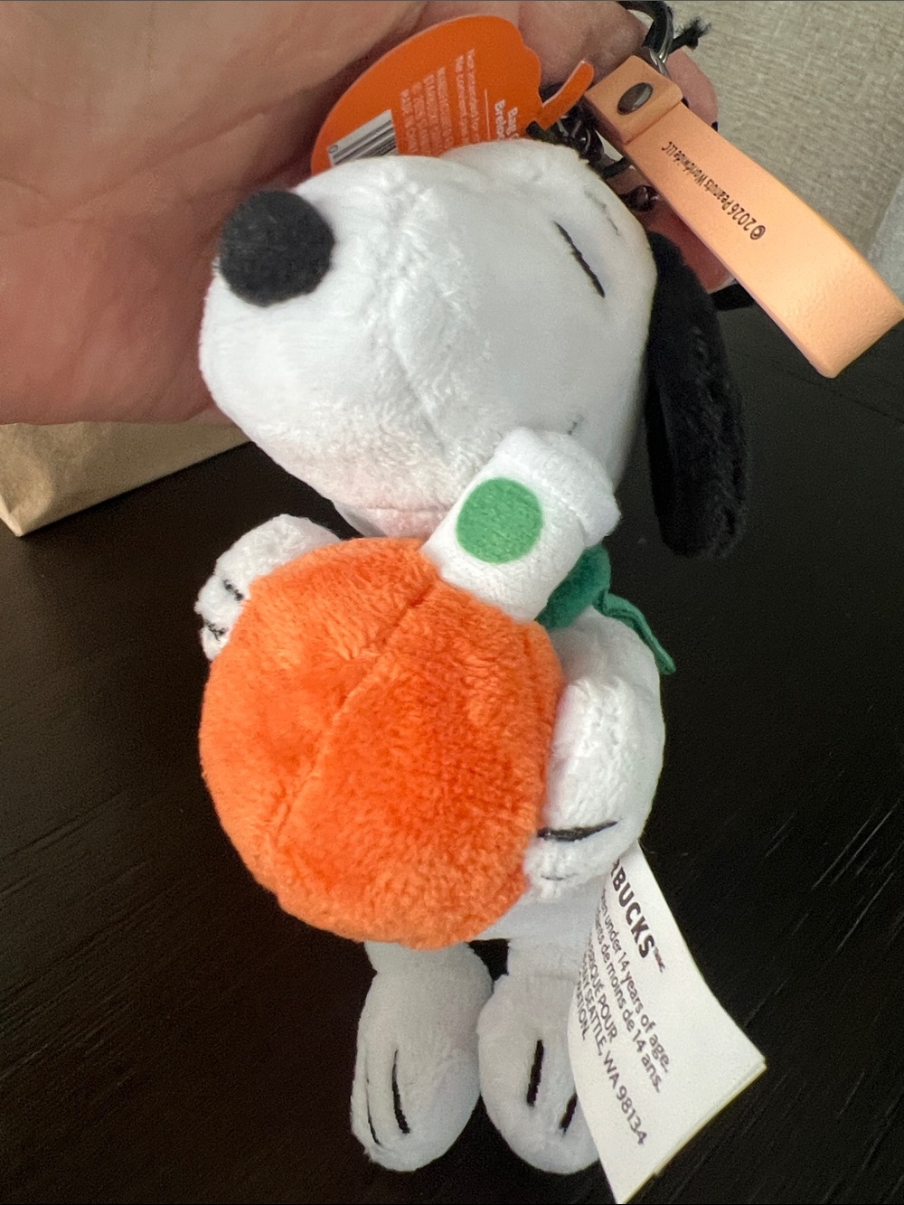 Starbucks Snoopy Plush Charm Keychain - Picture 9 of 10